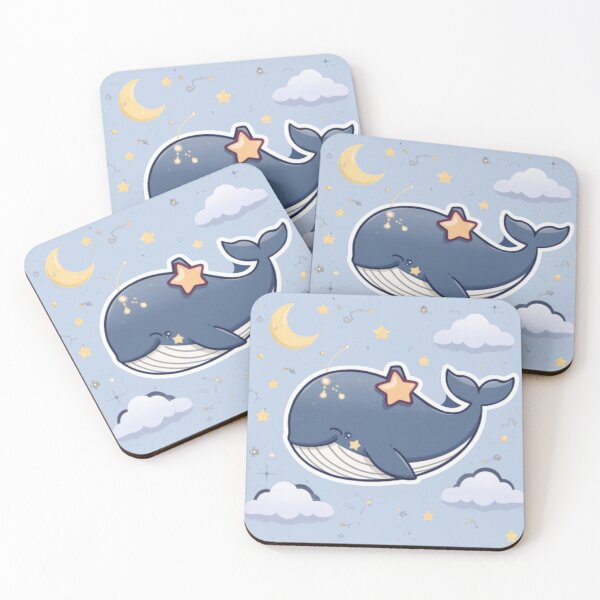 Item preview, Kawaii Space Whale Sticker | Adorable Celestial Baby Whale designed and sold by Stylestickers55.