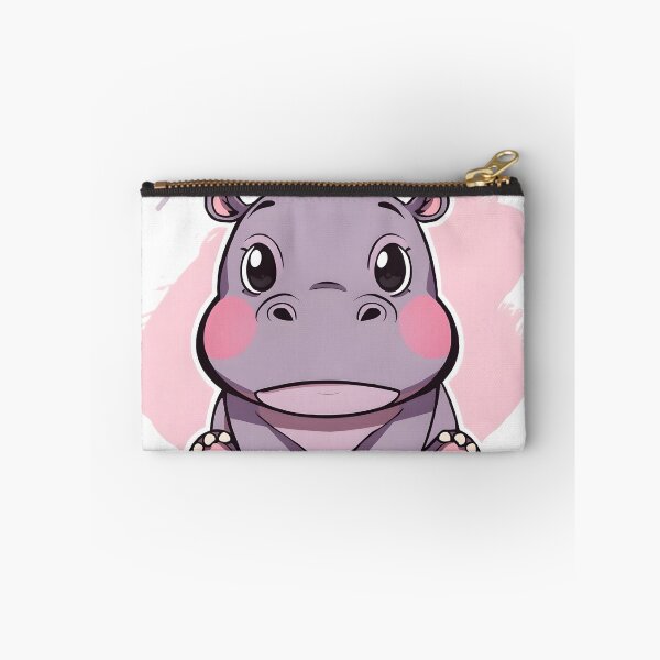 Item preview, Cute Kawaii Baby Hippo | Adorable Cartoon Hippopotamus Safari Animal Illustration designed and sold by dreamz-world.