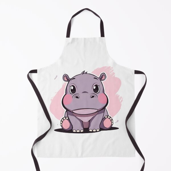 Item preview, Cute Kawaii Baby Hippo | Adorable Cartoon Hippopotamus Safari Animal Illustration designed and sold by dreamz-world.