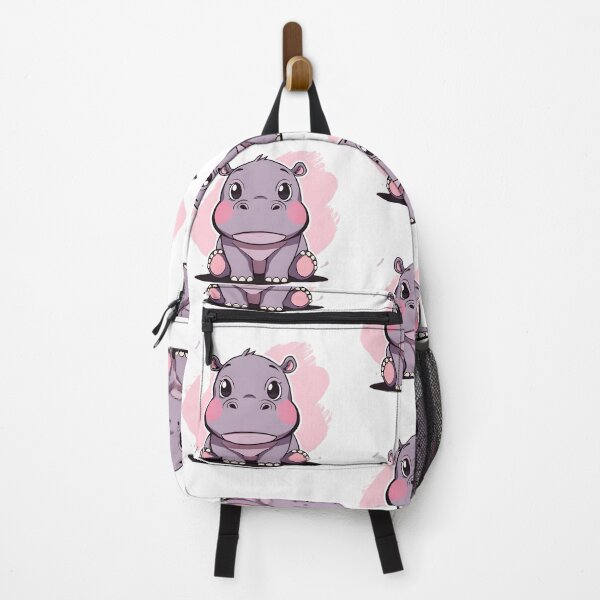 Item preview, Cute Kawaii Baby Hippo | Adorable Cartoon Hippopotamus Safari Animal Illustration designed and sold by dreamz-world.