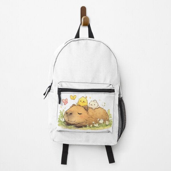 Item preview, Sleepy Capybara with Tiny Friends designed and sold by Northline Creative.