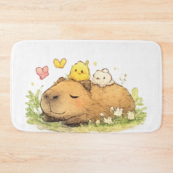 Item preview, Sleepy Capybara with Tiny Friends designed and sold by Northline Creative.