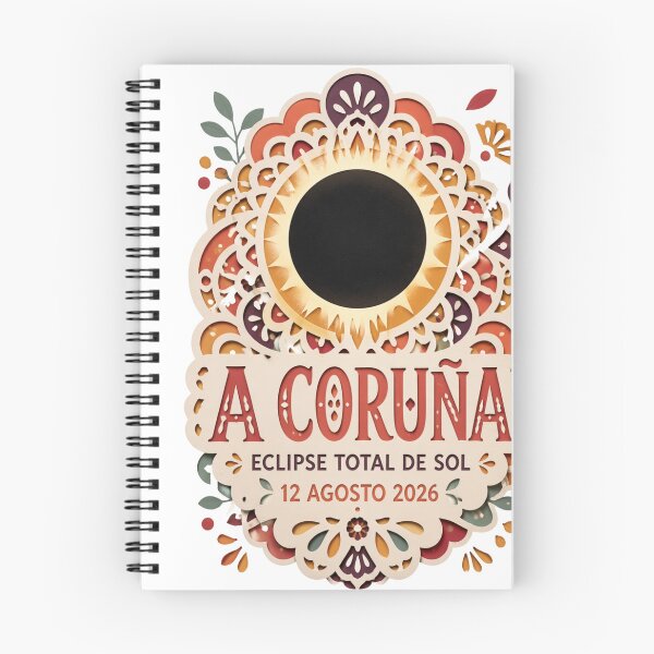Item preview, A Coruña Eclipse Total de Sol 2026 Spain designed and sold by Print Loft.