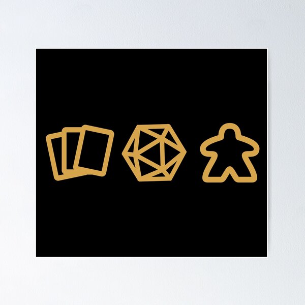 Item preview, Polyhedral D20 Dice, Trading Card Game TCG and Board Games Meeple Addict designed and sold by pixeptional.