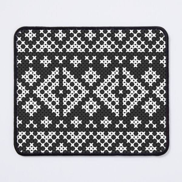 Item preview, Black and white Native ethnic-style cross-stitch pattern. designed and sold by Nengsang.