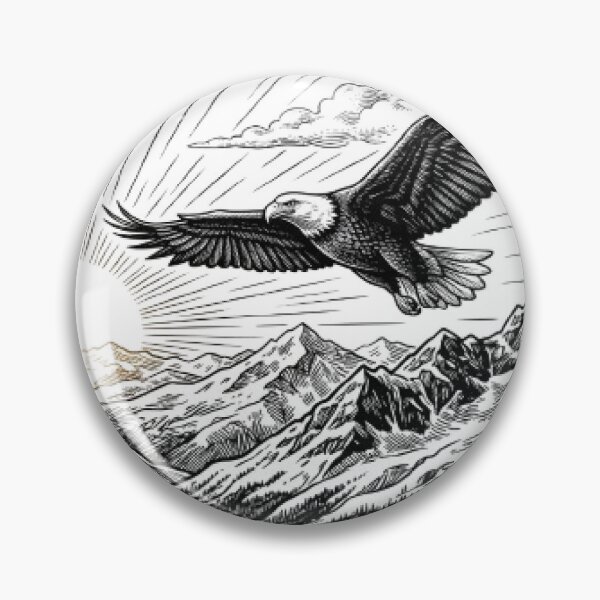 Item preview, Majestic Bald Eagle T-Shirt | Mountain Sunrise Wildlife Art | Freedom Vector Design designed and sold by Faisal  Shah.