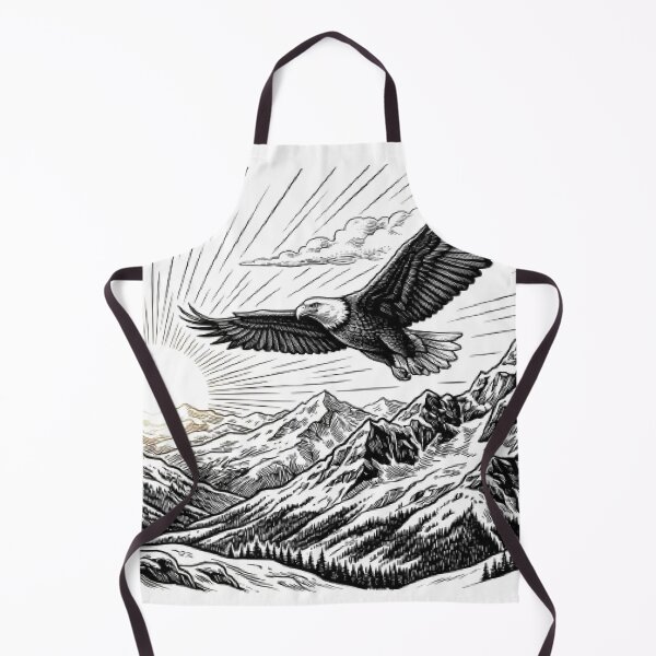 Item preview, Majestic Bald Eagle T-Shirt | Mountain Sunrise Wildlife Art | Freedom Vector Design designed and sold by Faisal Shah.