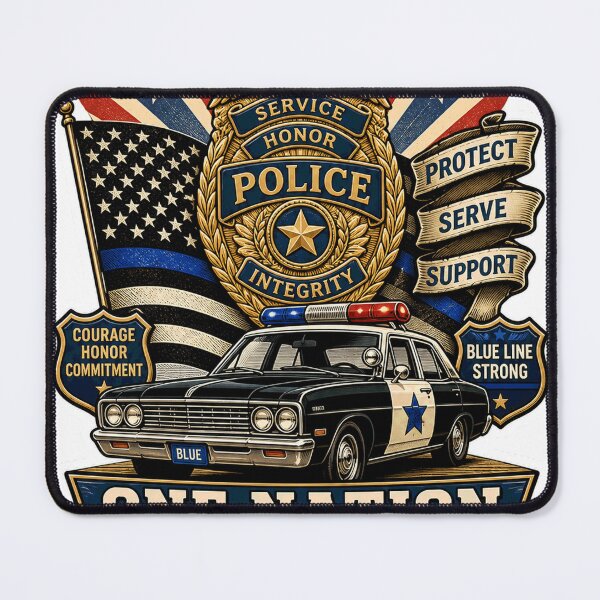 Item preview, Back The Blue Vintage Police Badge American Flag Support Gift designed and sold by ConCeptGifts.
