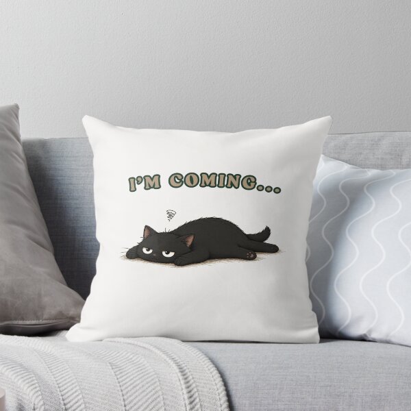Item preview, I'm Coming... | Lazy Cat Humor Design for Introverts designed and sold by VibeFlowStudio.
