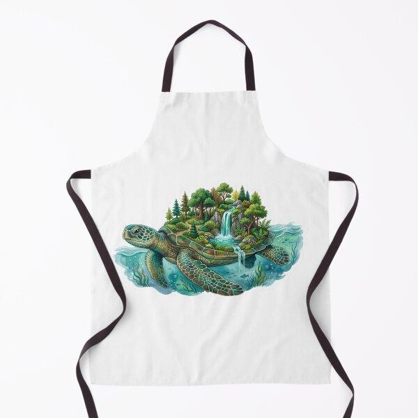 Item preview, World Turtle Island - Watercolor Sea Turtle Sticker Art designed and sold by Mr. Pawsome.
