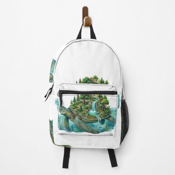 Item preview, World Turtle Island - Watercolor Sea Turtle Sticker Art designed and sold by Mr. Pawsome.