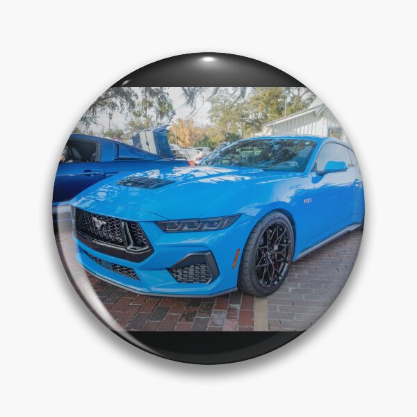 Item preview, 2025 Grabber Blue Ford Mustang GT 5.0 Premium Sports Car Art designed and sold by RichFrancoCars.