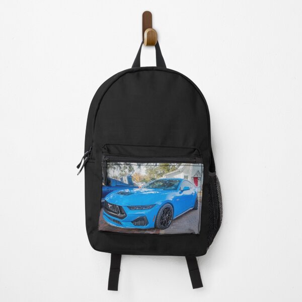 Item preview, 2025 Grabber Blue Ford Mustang GT 5.0 Premium Sports Car Art designed and sold by RichFrancoCars.