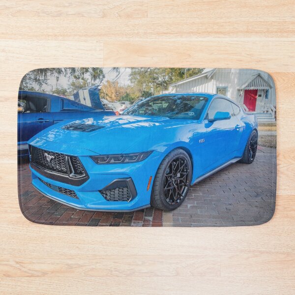 Item preview, 2025 Grabber Blue Ford Mustang GT 5.0 Premium Sports Car Art designed and sold by RichFrancoCars.