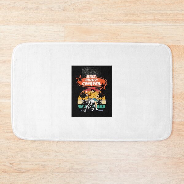 Item preview, Rise Fight Conquer Motocross Rider Vintage Sunset Quote designed and sold by Penguin Mood .