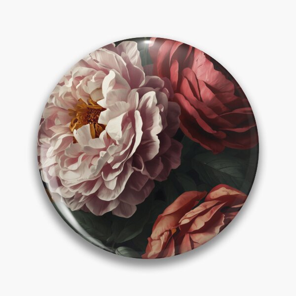 Item preview, Victorian Gothic Floral Pattern | Dark Academia Roses & Peonies designed and sold by FogandFinch.