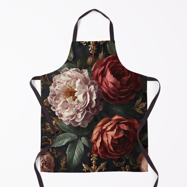 Item preview, Victorian Gothic Floral Pattern | Dark Academia Roses & Peonies designed and sold by FogandFinch.
