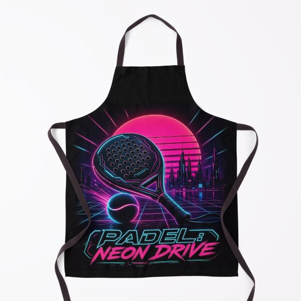 Item preview, Padel Neon Drive - Cyberpunk Racket Ball - Mens Synthwave Sports Gift designed and sold by BelievingCreate.