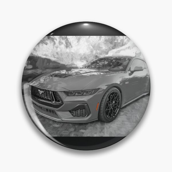 Item preview, 2025 Grabber Blue Ford Mustang GT 5.0 Premium Sports Car Art designed and sold by RichFrancoCars.