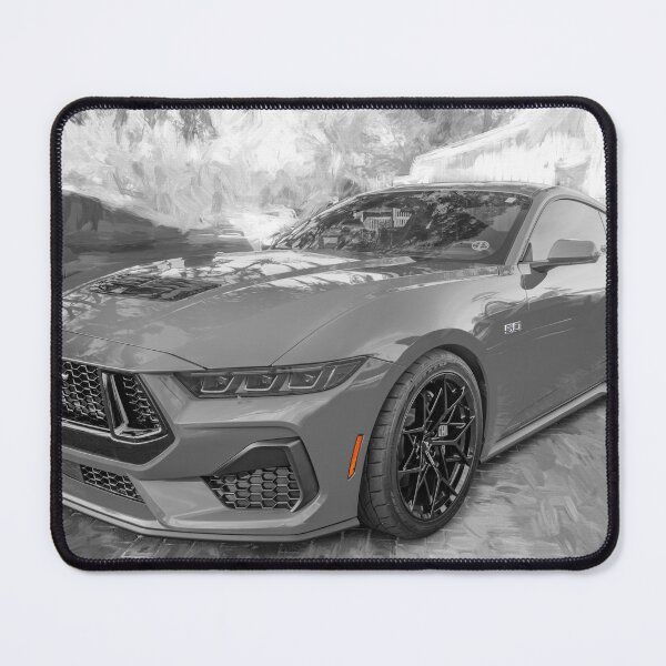 Item preview, 2025 Grabber Blue Ford Mustang GT 5.0 Premium Sports Car Art designed and sold by RichFrancoCars.