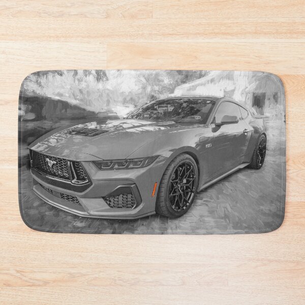 Item preview, 2025 Grabber Blue Ford Mustang GT 5.0 Premium Sports Car Art designed and sold by RichFrancoCars.