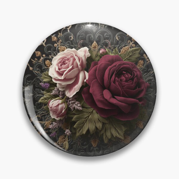 Item preview, Victorian Gothic Floral Bouquet | Dark Academia Roses | Cozy Gothic Decor designed and sold by FogandFinch.