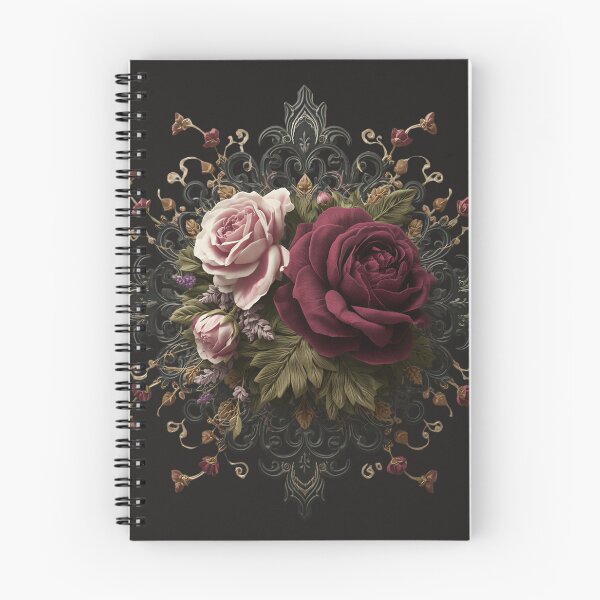 Artikelvorschau, Viktorianisch-gotischer Blumenstrauß | Dunkle Academia-Rosen | Gemütliche Gothic-Dekoration entworfen und verkauft von FogandFinch.