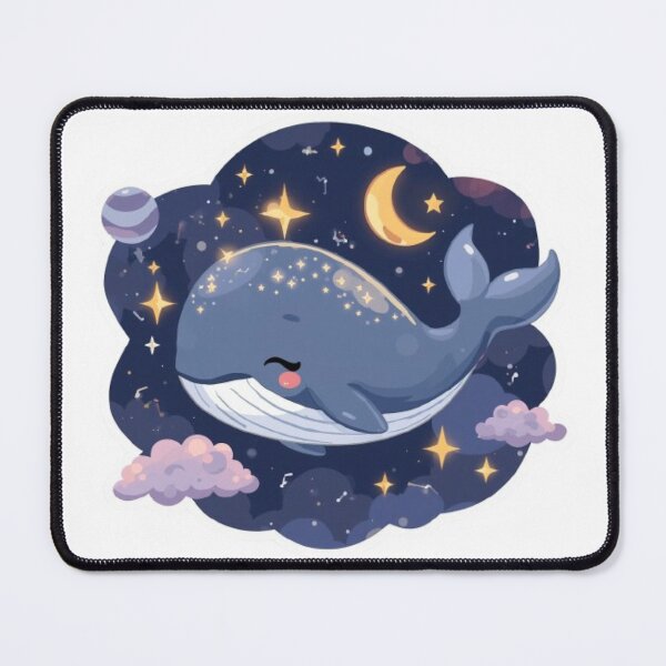 Item preview, Cute Baby Cosmic Whale Kawaii Sticker | Dreamy Moon & Stars designed and sold by Stylestickers55.
