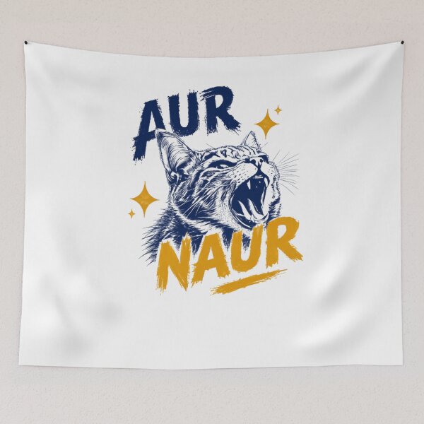 Item preview, Aur Naur Yelling Cat Meme Pet Owner Humor designed and sold by RetroMini2026.