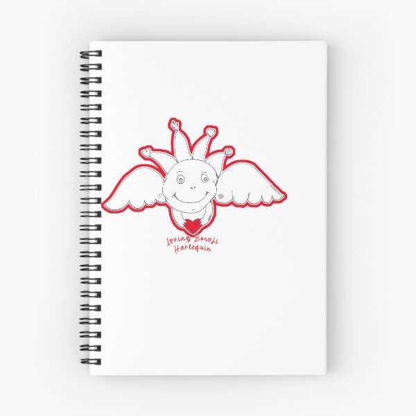 Item preview, Emoji Loving Harlequin Angel (Ink drawing by ACCI) designed and sold by VanyssaGraphics.