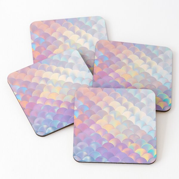 Item preview, Pastel Mermaid Scales Pattern | Iridescent Holographic Seamless Design designed and sold by Purple Moon .