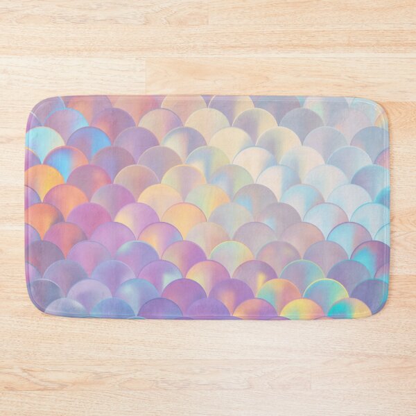 Item preview, Pastel Mermaid Scales Pattern | Iridescent Holographic Seamless Design designed and sold by Purple Moon .