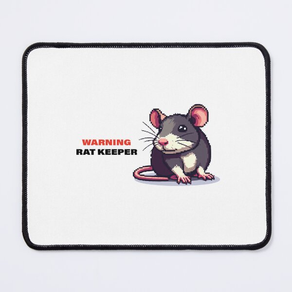 Item preview, Warning Rat Keeper AI designed and sold by DragonwingPixel.