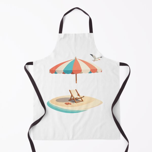 Item preview, Floating Beach Umbrella | Minimalist Luxury Summer Island Scandinavian Coastal Vector Art designed and sold by Emoji Emblems.