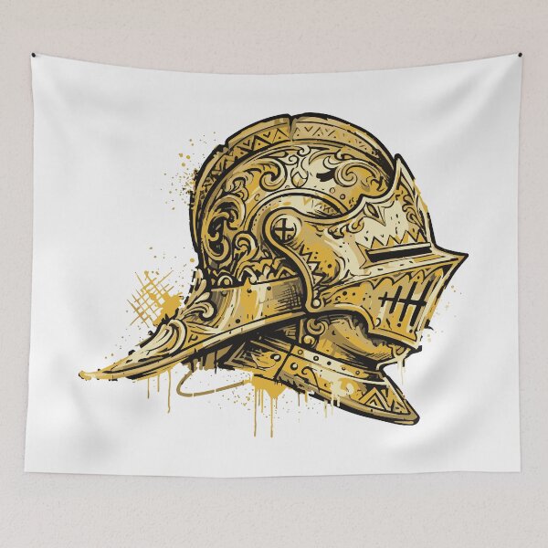 Item preview, Golden Knight Helmet designed and sold by BHP Studio.