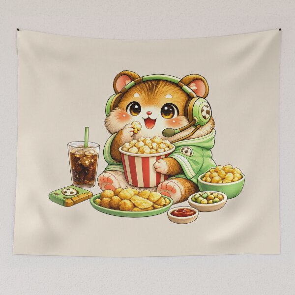 Item preview, Snack Time Football Hamster ?⚽ Cute Match Day Fan Design designed and sold by Pick'n Quick.
