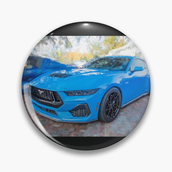 Item preview, 2025 Grabber Blue Ford Mustang GT 5.0 Premium Sports Car Art designed and sold by RichFrancoCars.