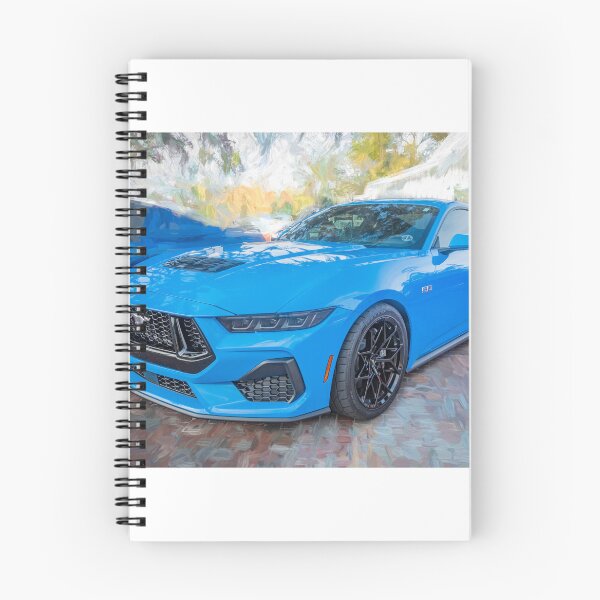 Item preview, 2025 Grabber Blue Ford Mustang GT 5.0 Premium Sports Car Art designed and sold by RichFrancoCars.