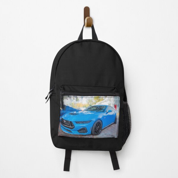 Item preview, 2025 Grabber Blue Ford Mustang GT 5.0 Premium Sports Car Art designed and sold by RichFrancoCars.