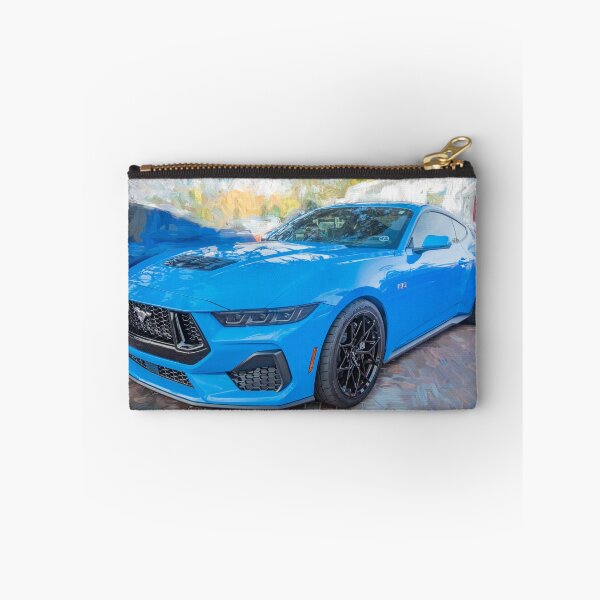 Item preview, 2025 Grabber Blue Ford Mustang GT 5.0 Premium Sports Car Art designed and sold by RichFrancoCars.