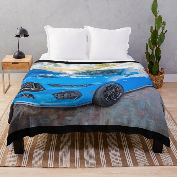 Item preview, 2025 Grabber Blue Ford Mustang GT 5.0 Premium Sports Car Art designed and sold by RichFrancoCars.