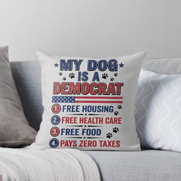 Item preview, My Dog Is a Democrat Funny Political Satire Gift designed and sold by by-the-tree.