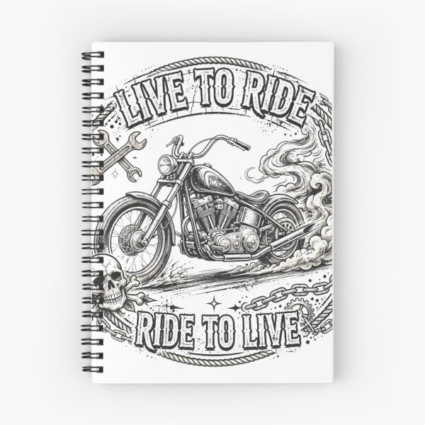 Item preview, Live to Ride Motorcycle T-Shirt | Vintage Chopper Biker Shirt for Men | Ride to Live Tattoo Design designed and sold by Donartpictures.