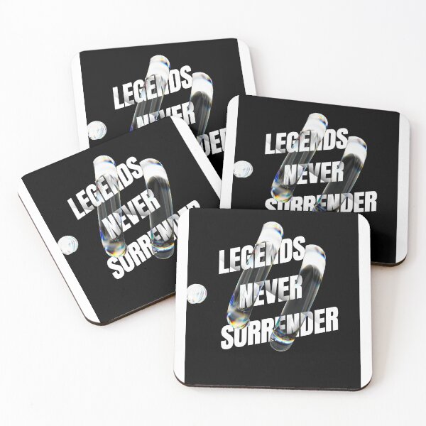 Item preview, Legends Never Surrender Motivational Typography Design designed and sold by Penguin Mood .