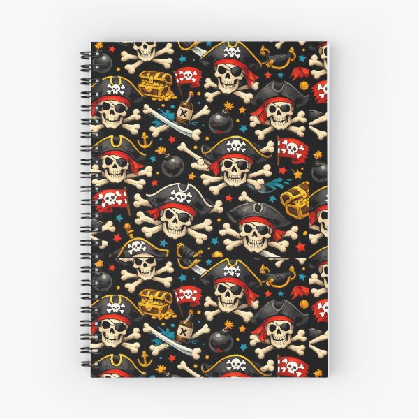Item preview, Jolly Roger graphic pattern: pirate skulls designed and sold by Moonshroomarts.