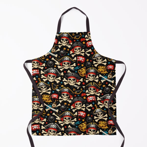 Item preview, Jolly Roger graphic pattern: pirate skulls designed and sold by Moonshroomarts.