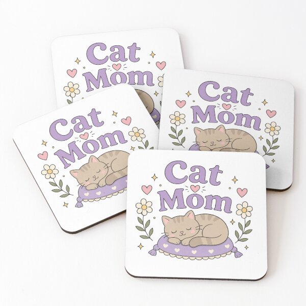 Item preview, Cat Mom Cute Cat Lover Design | Sleeping Kitty Lover Gift for Proud Cat Moms designed and sold by TheStephanieRome.