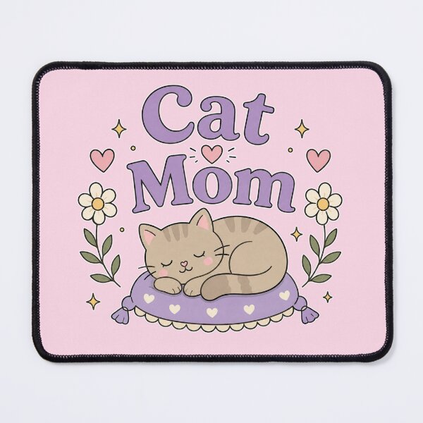 Item preview, Cat Mom Cute Cat Lover Design | Sleeping Kitty Lover Gift for Proud Cat Moms designed and sold by TheStephanieRome.