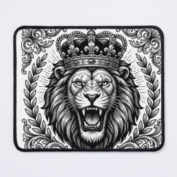Item preview, Lion King T-Shirt | Crowned Lion Vector Art | Luxury Wildlife Graphic designed and sold by Faisal  Shah.