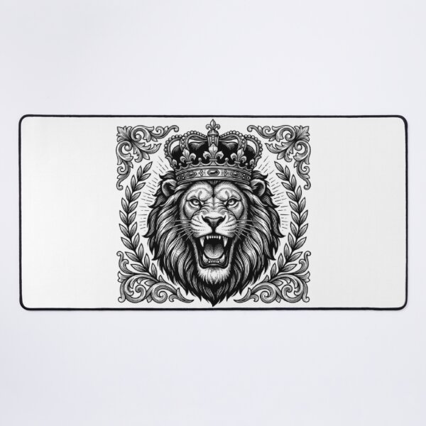 Item preview, Lion King T-Shirt | Crowned Lion Vector Art | Luxury Wildlife Graphic designed and sold by Faisal Shah.